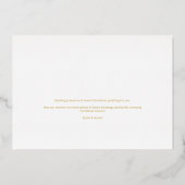 ミニマルなクリスマススノーフレーク2写真フレーム 箔シーズンカード (裏面)