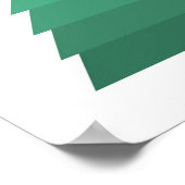 ミニマルなクリスマスツリーのポスター ポスター (角)