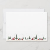 ミニマルなクリスマスツリーギフトホリデー写真 シーズンカード (裏面)