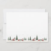 ミニマルなクリスマスツリーギフトホリデー写真 シーズンカード (裏面)