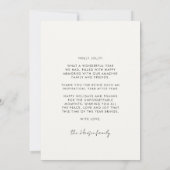 ミニマルなクリスマスツリーメリークリスマス シーズンカード (裏面)