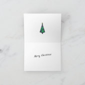 ミニマルなクリスマスツリー カード (内部)