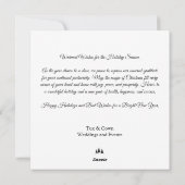 ミニマルなクリスマスデザイン会社クリスマス シーズンカード (裏面)