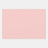 ミニマルなクリスマスパターン、赤、ピンク、緑 ラッピングペーパーシート (正面3)