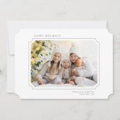 ミニマルなクリスマスフォトランドスケープ シーズンカード (正面)