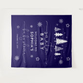 ミニマルなクリスマスベビーシャワー タペストリー (正面(横))