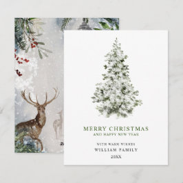 ミニマルなクリスマスホリデーカード シーズンカード