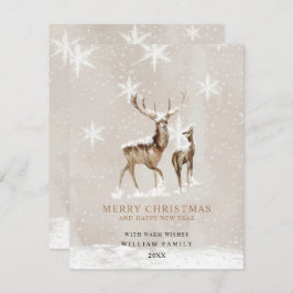 ミニマルなクリスマスホリデーカード シーズンカード