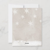 ミニマルなクリスマスホリデーカード シーズンカード (裏面)