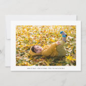 ミニマルなクリスマスホワイトフォトフレーム シーズンカード (正面)