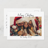 ミニマルなクリスマスポストカード シーズンポストカード (正面/裏面)