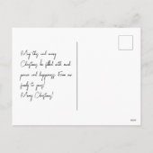 ミニマルなクリスマスポストカード シーズンポストカード (裏面)