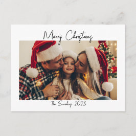 ミニマルなクリスマスポストカード シーズンポストカード