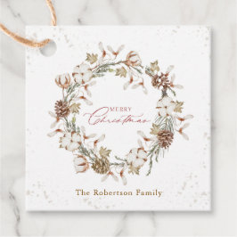 ミニマルなクリスマスリース フェイバータグ