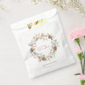 ミニマルなクリスマスリース フェイバーバッグ (封をした状態)