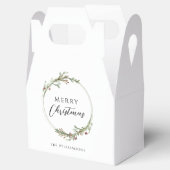 ミニマルなクリスマスリース フェイバーボックス (オープン)