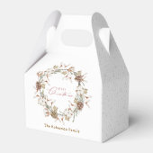 ミニマルなクリスマスリース フェイバーボックス (裏面サイド)