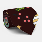 ミニマルなクリスマス抽象芸術パターン ネクタイ (ロール)