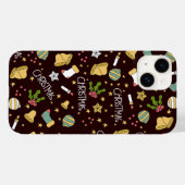 ミニマルなクリスマス抽象芸術パターン Case-Mate iPhoneケース (裏面 (横))