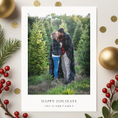 ミニマルなクリスマス |シックエレガントなシンプル写真 シーズンカード