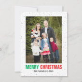 ミニマルなクリスマス |シッモダンクエレガント写真 シーズンカード (正面)