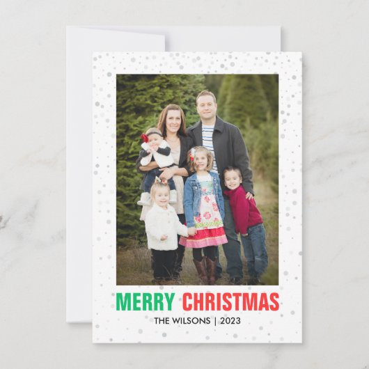 ミニマルなクリスマス |シッモダンクエレガント写真 シーズンカード (正面)
