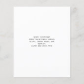 ミニマルなクリスマス |バジェットフォトホリデーカード (裏面)