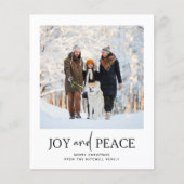 ミニマルなクリスマス |バジェットフォトホリデーカード (正面)