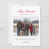 ミニマルなクリスマス・フェリーズ・ナビダッドスペインの写真 シーズンカード (正面)