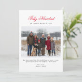 ミニマルなクリスマス・フェリーズ・ナビダッドスペインの写真 シーズンカード (スタンド正面)