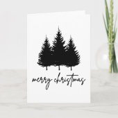 ミニマルなクリスマス　ホリデーシーズン カード (正面)