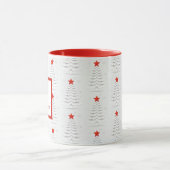 ミニマルなクリスマス マグカップ (中央)