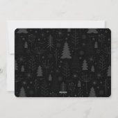 ミニマルなクリスマス モダン フォトカード シーズンカード (裏面)