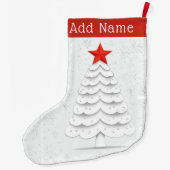 ミニマルなクリスマス ラージクリスマスストッキング (裏面)