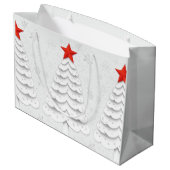 ミニマルなクリスマス ラージペーパーバッグ (裏面アングル)