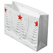 ミニマルなクリスマス ラージペーパーバッグ (正面アングル)