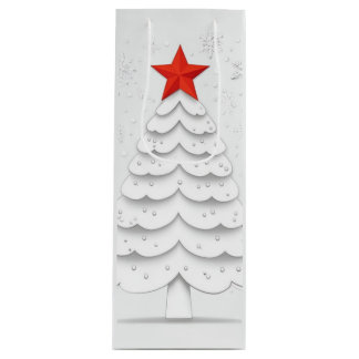 ミニマルなクリスマス ワインギフトバッグ