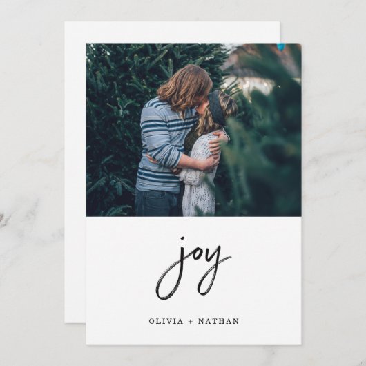 ミニマルなクリスマス | 写真で楽しむ シーズンカード (正面/裏面)