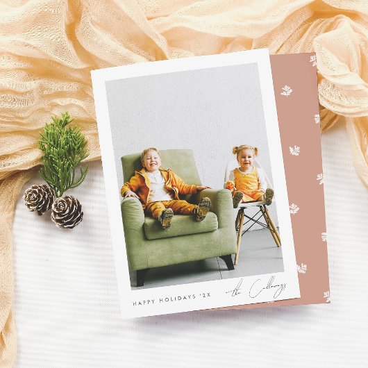 ミニマルなクリスマス |写真シンプルのスクリプト シーズンカード