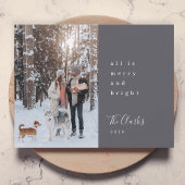 ミニマルなクリスマス | Scandi石板グレー写真 シーズンカード