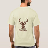 ミニマルなクリスマス Tシャツ (裏面)