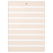 ミニマルなクリーンシンプルライトピンクストライプ色のパターン クリップボード (裏面)