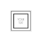 ミニマルなクリーンデザインカスタム ラバースタンプ (インプリント)