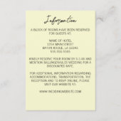 ミニマルなグラジオラス結婚のエンクロージャカード エンクロージャーカード (正面)