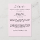 ミニマルなグラジオラス結婚のエンクロージャカード エンクロージャーカード (正面)