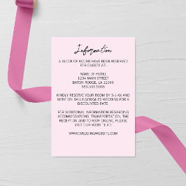 ミニマルなグラジオラス結婚のエンクロージャカード エンクロージャーカード