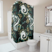 ミニマルなグラムシャワーカーテン – Tesselle Luxe シャワーカーテン (インサイチュ)