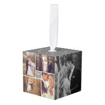 ミニマルなグリッド線結婚休日の4枚の写真