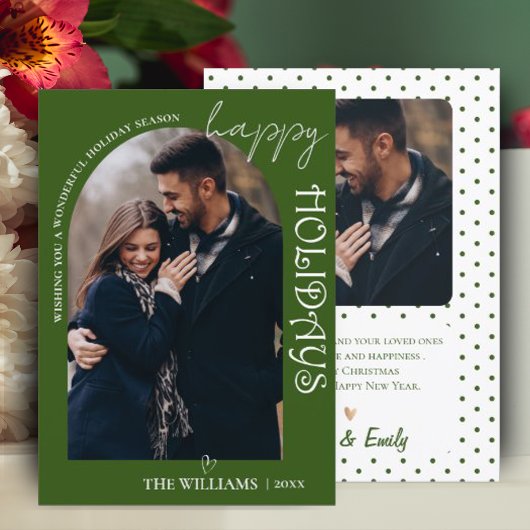 ミニマルなグリーンフォトハッピー休日クリスマス