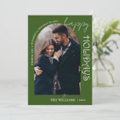 ミニマルなグリーンフォトハッピー休日クリスマス (スタンド正面)